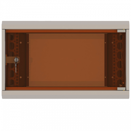 05-1090 Шкаф настенный 19' 9U 600х350мм стеклянная дверь (без задн. стенки) RAL 7035 SUPRLAN 