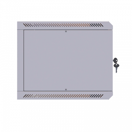 05-1090 Шкаф настенный 19' 9U 600х350мм стеклянная дверь (без задн. стенки) RAL 7035 SUPRLAN 
