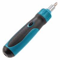 Отвертка-реверс + механизм SmartPush + биты, 12 пред., PH + SL + Torx, S2, 2к рукоятка GROSS 11611