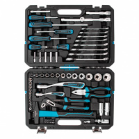 Набор инструментов, 1/4, 1/2, CrV, 120 зубьев, 76 предметов GROSS 14156