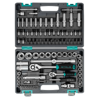 Набор инструментов, 1/2, 1/4, CrV, пластиковый кейс 94 предмета STELS 14106