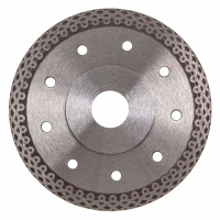 Диск алмазный ф125х22.2мм. тонкий, сплошной (Jaguar), мокрое резание GROSS 73053