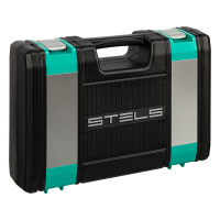Набор инструментов 1/2, 1/4, CrV, 12 гранные головки, пластиковый кейс, 82 предмета STELS 14117
