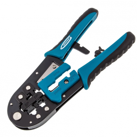 Клещи для обжима телефонных и компьютерных клемм RJ45, 8P и RJ11/12, 6P GROSS 17719