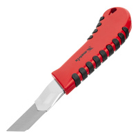 Нож, 18 мм выдвижное лезвие металлическая направляющая эргоном. двухкомпонентная рукоятка Matrix 78938