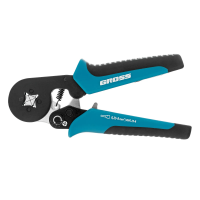 Клещи (пресс-клещи) для обжима наконечников электропроводов с сечением 0.25-8 мм2 GROSS 17724