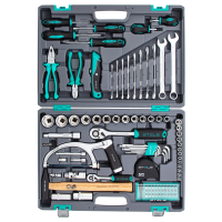 Набор инструментов, 1/2, 1/4, CrV, пластиковый кейс 98 предметов STELS 14111