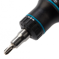 Отвертка-реверс + револ. механизм + биты., 11 пред., PH + SL + Torx + Hex, S2, 2к рукоятка GROSS 11601