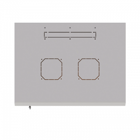 Шкаф настенный 19' 6U 600х450мм стеклянная дверь (без задн. стенки) RAL 7035 SUPRLAN 05-1063