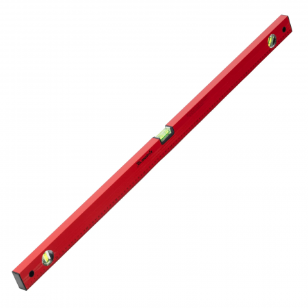 Уровень алюминиевый, 1000 мм, 3 глазка, красный, линейка Matrix 33229