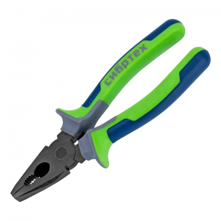 Плоскогубцы комбинированные, 200 мм, фосфатирование, трехкомпонентные рукоятки СИБРТЕХ 17055