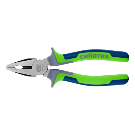 Плоскогубцы комбинированные, 200 мм, фосфатирование, трехкомпонентные рукоятки СИБРТЕХ 17055