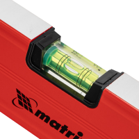 Уровень алюминиевый магнитный, 600 мм, фрезерованный, 3 глазка (1 зеркальный), усиленный Matrix 34706