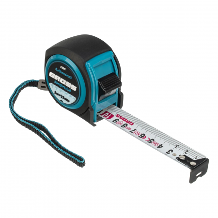 Рулетка Komfortabel, 5 м х 25 мм, обрезиненный корпус GROSS 32562