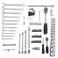 Набор инструментов, 1/2, 1/4, CrV, пластиковый кейс 88 предметов STELS 14109