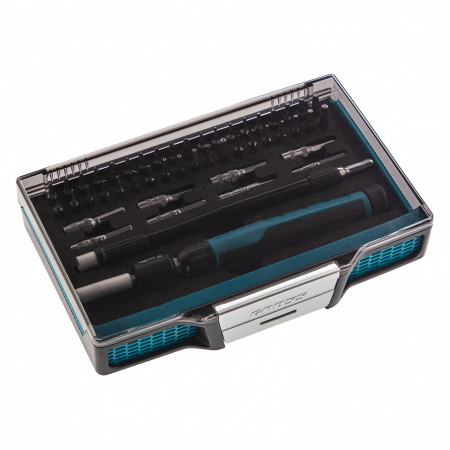 Отвертка-реверс для точн. раб., 48 пред., PH + PZ + SL + HEX + Torx + TT, CrMo, 2к рукоятка GROSS 11599