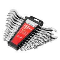 Набор ключей рожковых 12шт. (6-32мм), CrV, Elliptical, зерк. хромирование Matrix 15242