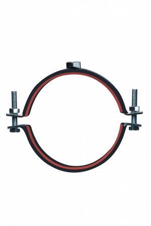 Хомут высокой нагрузки Mayer д/труб 4' (108-116мм) гайка М12 и уплотн. с красной полосой MAYER,МАЙЕР 11 0400 1