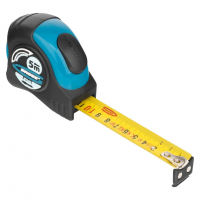 Рулетка  Schlagfest , 5 м x 25 мм, магн. обрез зацеп, двухст. шкала, нейлон покр. автоматич GROSS 31113