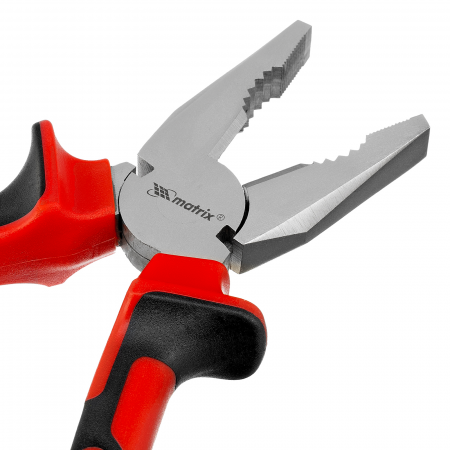 Плоскогубцы NICKEL, 180 мм, никелированные, двухкомпонентные рукоятки Matrix 16904