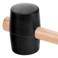 Киянка резиновая, 680 г, черная резина, деревянная рукоятка Sparta 111555