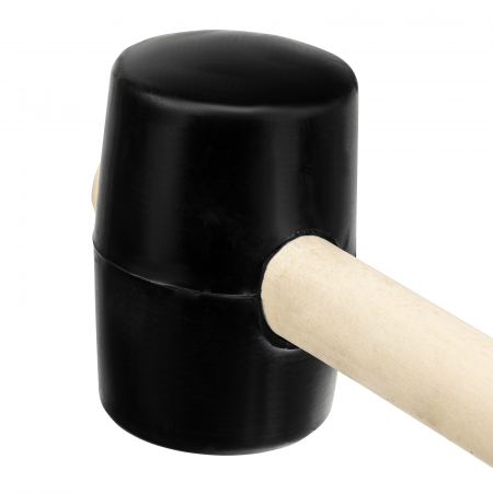 Киянка резиновая, 450 г, черная резина, деревянная рукоятка Sparta 111505