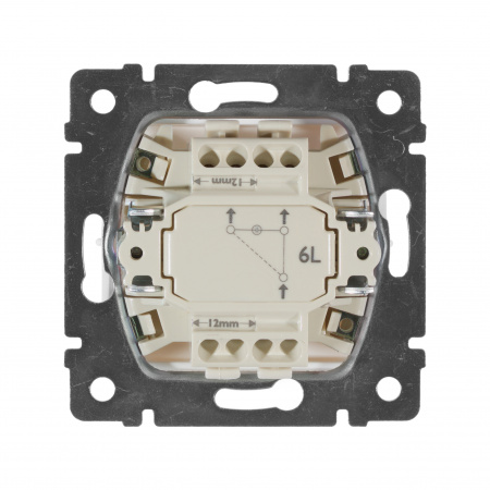 VALENA Переключатель одноклавишный на два направления с подсветкой белый Legrand/Daccord 774426