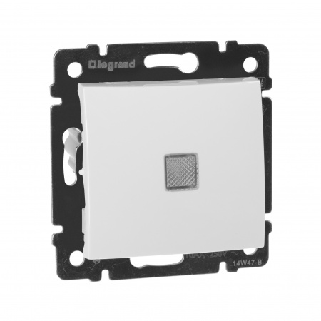 VALENA Переключатель одноклавишный на два направления с подсветкой белый Legrand/Daccord 774426