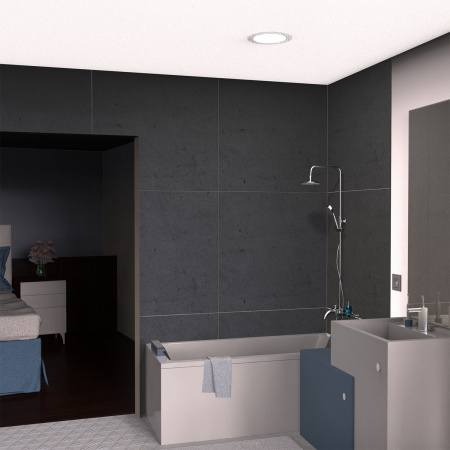 Светильник светодиодный ДВО 9.5 Вт 790 лм 4000К AC 220В IP54 круг D110х44мм монт d75мм Алюминий Elementary Gauss GAUSS 999420209