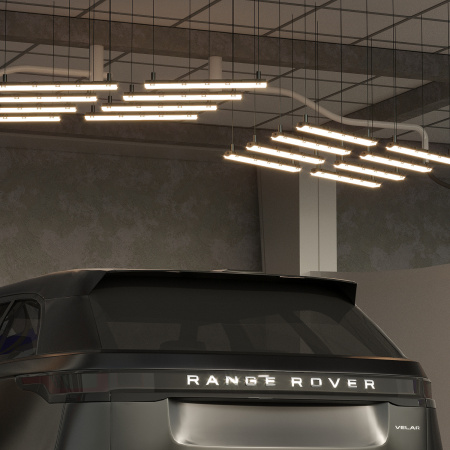 Светильник под светодиодную лампу ДСП 2хG13 AC 220В IP65 665х85х55мм Пластик сквозная проводка для лампы 600мм LITE Gauss GAUSS 909437260