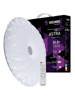 Светильник светодиодный ДБО-55 Вт настенно-потолочный управляемый ASTRA 230В 3000-6500K 4400Лм 385х90мм Космос KSAstr55W