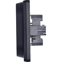 Розетка двойная с заземлением x 2К+З немецкий     стандарт 16А 250В~ INSPIRIA антрацит Legrand/Daccord 673753