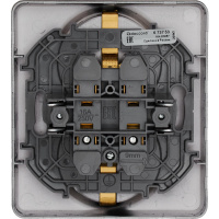 Розетка двойная с заземлением x 2К+З немецкий     стандарт 16А 250В~ INSPIRIA антрацит Legrand/Daccord 673753