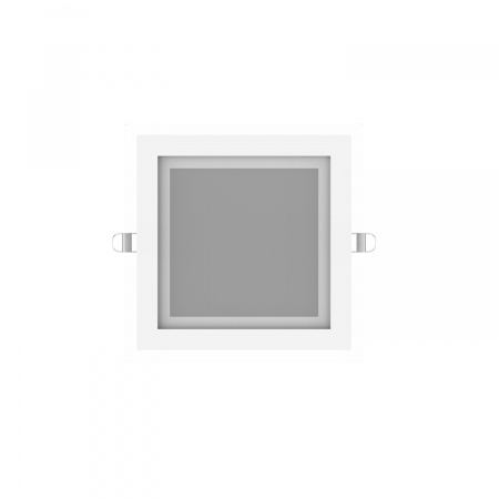 Светильник светодиодный ДВО 18 Вт 1480 лм 4000К AC 220В IP20 квадрат 200х200х36мм монт разм 170х170мм Алюминий с декоративным стеклом Glass Gauss GAUSS 948111218