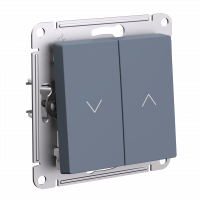 ATLASDESIGN 2-клавишный ВЫКЛЮЧАТЕЛЬ ЖАЛЮЗИ, 10А, мех., ГРИФЕЛЬ Systeme Electric ATN000719