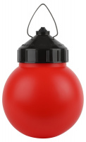 Светильник НСП 01-60-003 подвесной Гранат полиэтилен IP44 E27 max 60Вт шар красный ЭРА Б0052012
