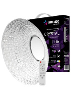 Светильник светодиодный ДБО-75 Вт настенно-потолочный управляемый CRYSTAL 230В 3000-6500K 6000Лм 505х125мм Космос KSCrys75W