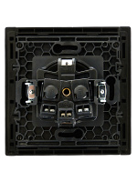 FORTE&PIANO Розетка 1-местная с заземлением без защитных шторок винтовое крепление 16А FP116 черный IEK FP-R11-16-K02