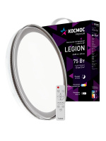 Светильник светодиодный ДБО-75 настенно-потолочный управляемый LEGION 230В 3000-6500K 6000Лм 485х85мм Космос KSLegi75W