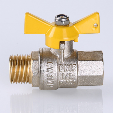 VT.278.N.04 Кран шаровой газовый 1/2' ВН рукоятка бабочка VALGAS VALTEC  CVT027804