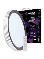 Светильник светодиодный ДБО-75 настенно-потолочный управляемый AFINA 230В 3000-6500K 6000Лм 485х90мм Космос KSAfin75W