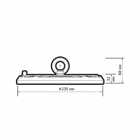 5052451 Светильник светодиодный промышленный ДСП-100Вт 5000К 10000Лм 90° IP65 Jazzway JazzWay 