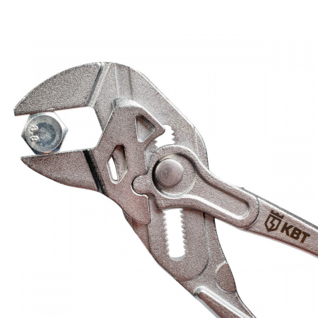 82148 Клещи переставные - гаечный ключ 180 мм серия ПРОФИ КВТ 