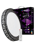 Светильник светодиодный ДБО-75 Вт настенно-потолочный управляемый Loft-B 230В 3000-6500K 6000Лм 490х100мм Космос KSLofB75W