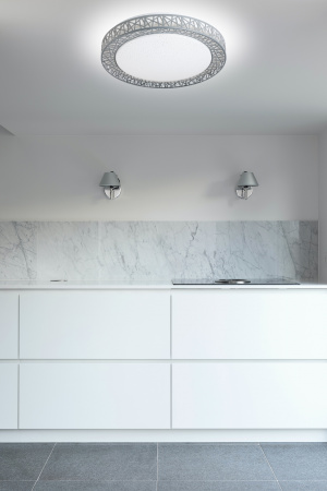 Светильник светодиодный ДБО-75 Вт настенно-потолочный управляемый Loft-G 230В 3000-6500K 6000Лм 490х100мм Космос KSLofG75W