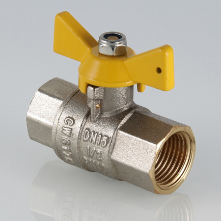 VT.277.N.04 Кран шаровой газовый 1/2' ВР рукоятка бабочка VALGAS VALTEC  CVT027704