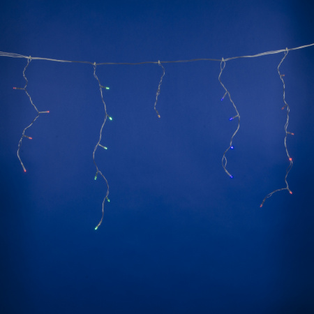 Гирлянда Бахрома светодиодная с контроллером 1.8 м 48 Светодиодов разноцветный свет прозрачный провод ULD-B1805-048/DTA MULTI IP20 Uniel UL-00005273