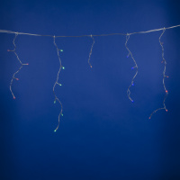 Гирлянда Бахрома светодиодная с контроллером 1.8 м 48 Светодиодов разноцветный свет прозрачный провод ULD-B1805-048/DTA MULTI IP20 Uniel UL-00005273