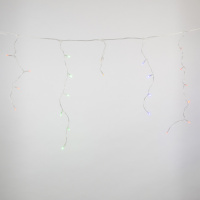 Гирлянда Бахрома светодиодная с контроллером 1.8 м 48 Светодиодов разноцветный свет прозрачный провод ULD-B1805-048/DTA MULTI IP20 Uniel UL-00005273