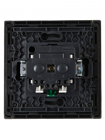 FORTE&PIANO Розетка 1-местная с заземлением без защитных шторок безвинтовое крепление 16А FP314 серый IEK FP-R11-16-1-K03